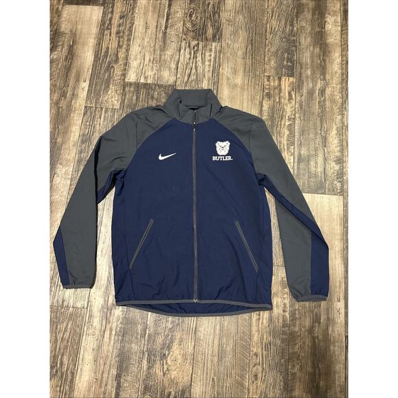 Nike Butler University Epic Knit Full Zip Dri-Fit Jacket Blue Gray Mens Medium - Picture 1 of 7